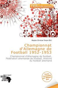 Championnat D'Allemagne de Football 1952-1953