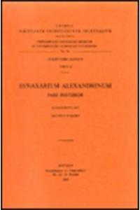 Synaxarium Alexandrinum, II