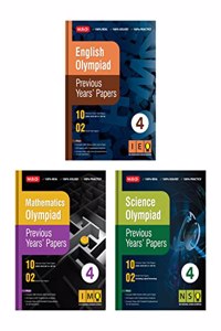 MTG Olympiad Previous Years Papers with Mock Test Papers Class 4 - SOF IMO, NSO, IEO Olympiad Books For 2023-24 Exam (Set of 3 Books) | Sample OMR Sheet with Chapterwise Analysis MTG Editorial Board