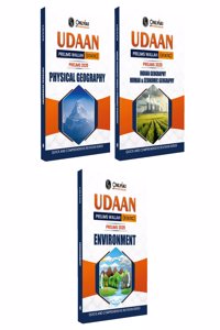 PW UDAAN (Prelims Wallah Static) Physical Geography, Indian Geography, Human & Economic Geography, Environment Combo Set of 3 Books For 2025 Exams | Quick and Comprehensive Revision Series