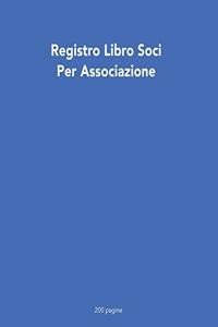 Registro Libro Soci Per Associazione 200 pagine