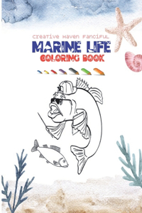 Creative haven fanciful Marine Life coloring book