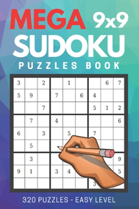 Mega 9x9 SUDOKU Puzzles Book