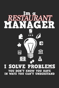 I'm a Restaurant Manager: 2021 Manager Planners for Restaurant Management (Food Gifts)