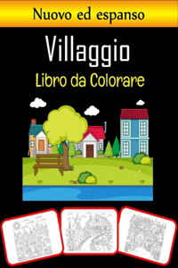 Libro da colorare del villaggio