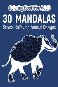 Animal Mandala Adult Coloring Book