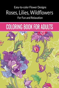 Flowers Coloring Book For Adults
