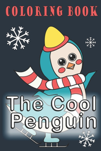 Cool Penguin: Coloring Book, 30 Images, size 8.5x11