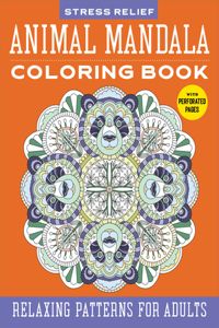 Stress Relief Animal Mandala Coloring Book