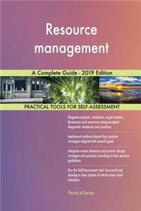 Resource management A Complete Guide - 2019 Edition