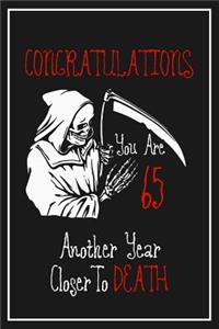 65th Birthday Notebook