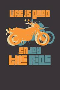 Motorcycle Riding Notebook Journal