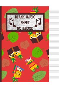 Blank Music Sheet Notebook