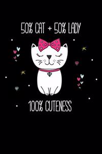 50% Cat+ 50% Lady 100% Cuteness