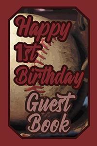 Happy 1st Birthday Guest Book