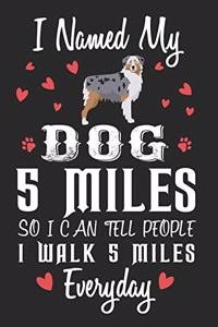I Named My Dog 5 Miles So I Can Tell People I Walk 5 Miles Everyday
