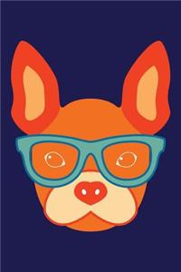 French Bulldog Dot Grid Journal