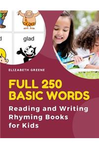 Full 250 Basic Words Reading and Writing Rhyming Books for Kids