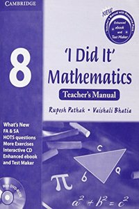 I Did It Mathematics Level 8 Teachers Book with DVD-ROM