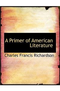 A Primer of American Literature