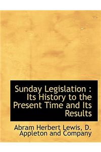Sunday Legislation
