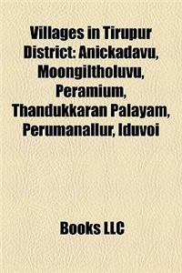 Villages in Tirupur District