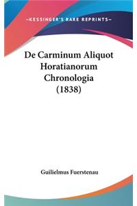 de Carminum Aliquot Horatianorum Chronologia (1838)