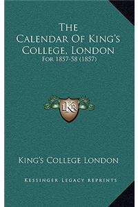 The Calendar of King's College, London