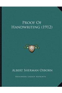 Proof Of Handwriting (1912)