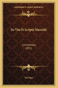 De Vita Et Scriptis Maverdii
