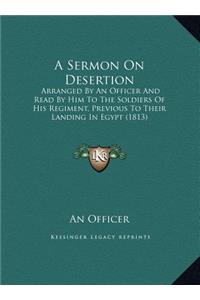 A Sermon On Desertion