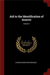 Aid to the Identification of Insects; Volume 1