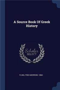 A Source Book Of Greek History