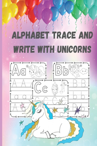 Alphabet Trace and Write with Unicorns