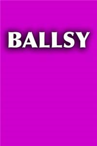 Ballsy Journal