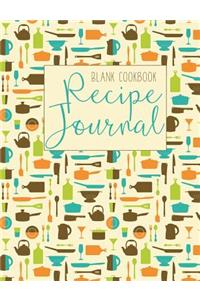Blank Cookbook Recipe Journal