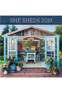 She Sheds 2019: 16-Month Calendar - September 2018 Through December 2019