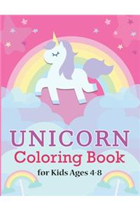 Unicorn Coloring Book for Kids Ages 4-8