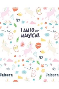 unicorn journal i am 10 and magical