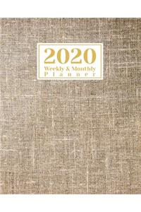 2020 Weekly And Monthly Planner