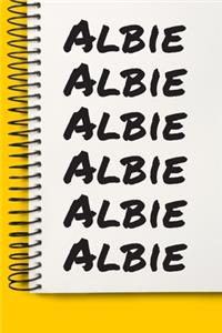 Name Albie A beautiful personalized