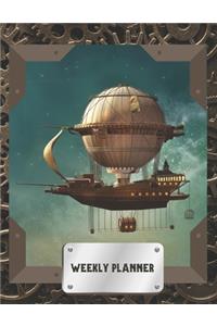 Steampunk Hot Air Balloon Weekly Planner