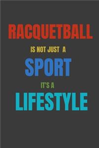 Racquetball Is Not Just A Sport It's A Lifesytle