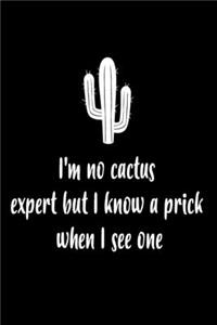 I'm No Cactus Expert But I Know A Prick When I See One