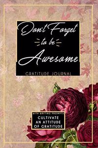 Gratitude Journal With Writing Prompts
