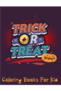 Trick or Treat Coloring Books for kid