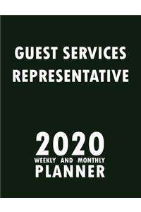 Guest Services Representative 2020 Weekly and Monthly Planner