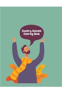 Country Autumn Coloring Book