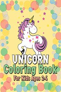 Unicorn Coloring Book for Kids Ages 2-4