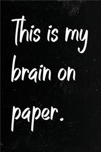 This Is My Brain On Paper